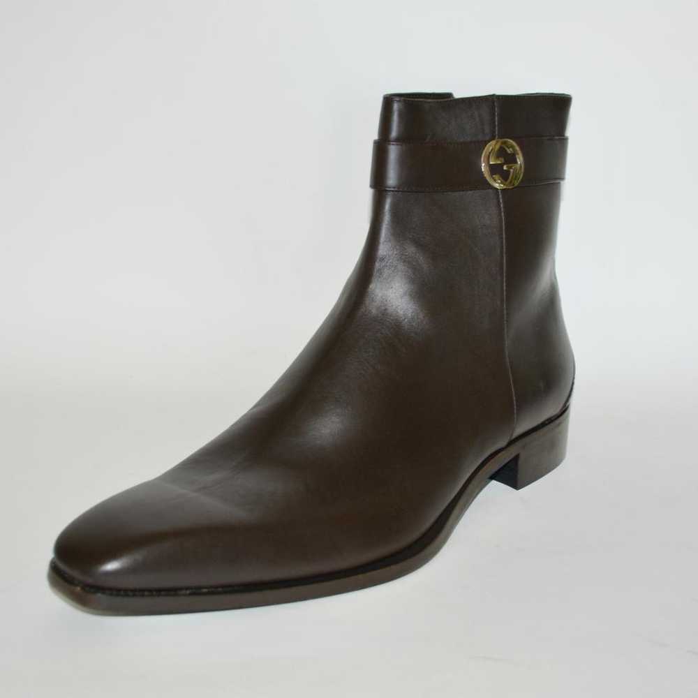 Gucci Leather boots - image 7