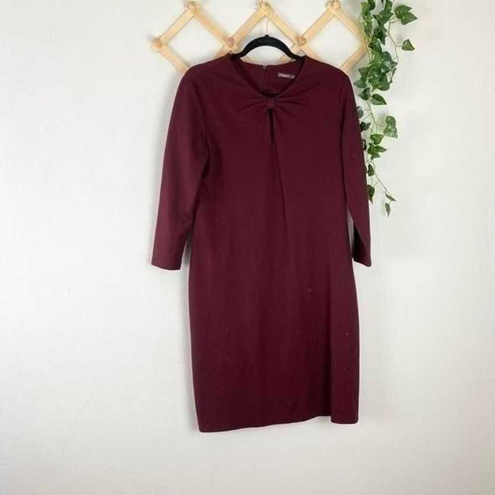 J. MCLAUGHLIN | Burgundy 3/4 Sleeve Isabel Knot-F… - image 3