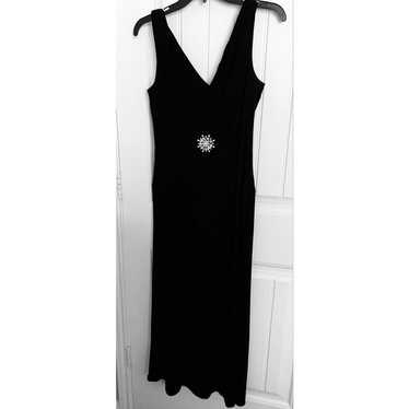 SALE!! NOX FORMAL MAXI GOWN, WOMENS, M, BLACK, V-… - image 1