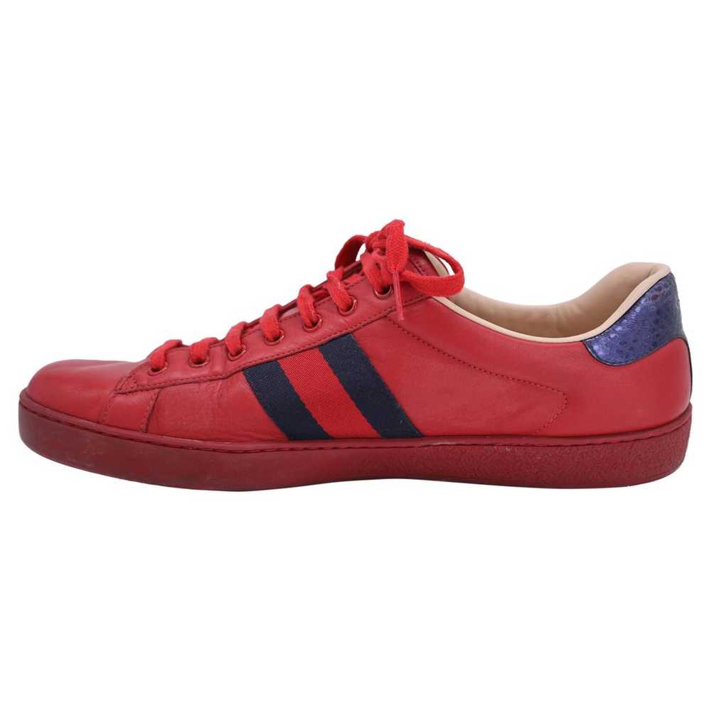 Gucci Leather low trainers - image 2