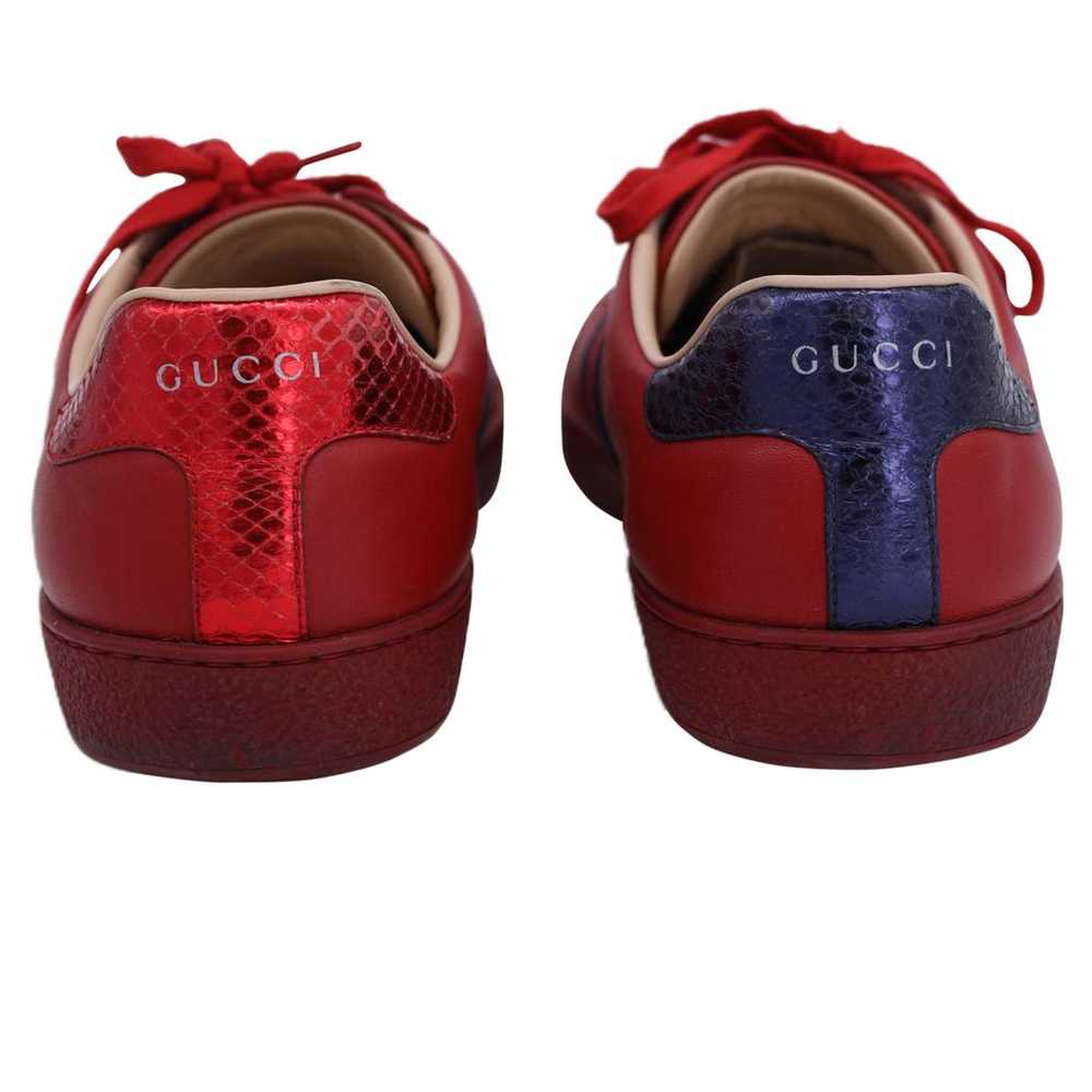 Gucci Leather low trainers - image 4