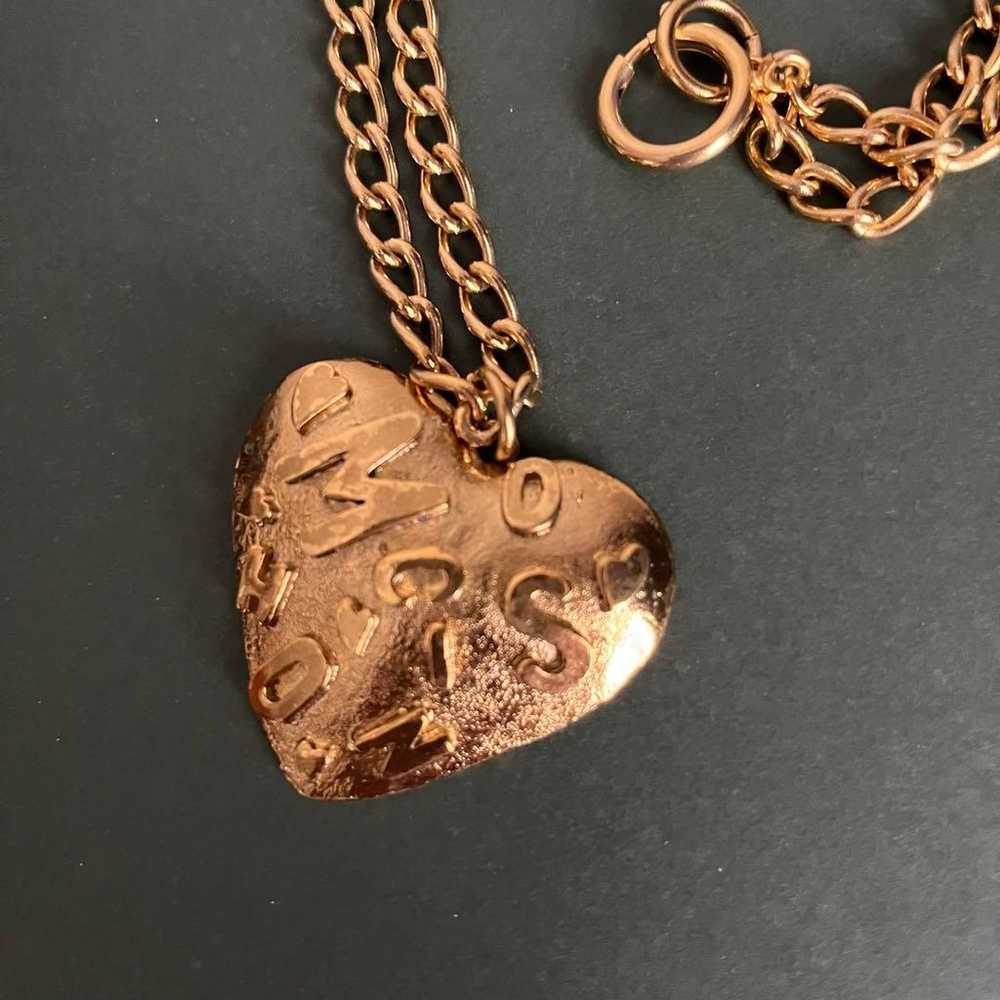 MOSCHINO Moschino ★ vintage heart pendant necklace - image 3