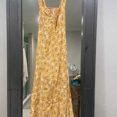 NWOT Free people sunflower maxi dress