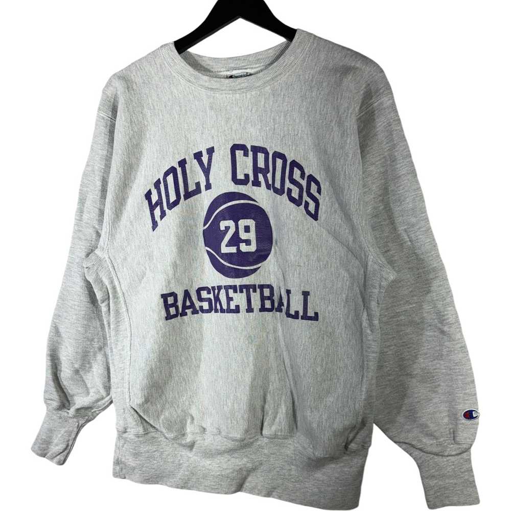 Champion Champion Holy Cross Basketball Pullover … - image 3