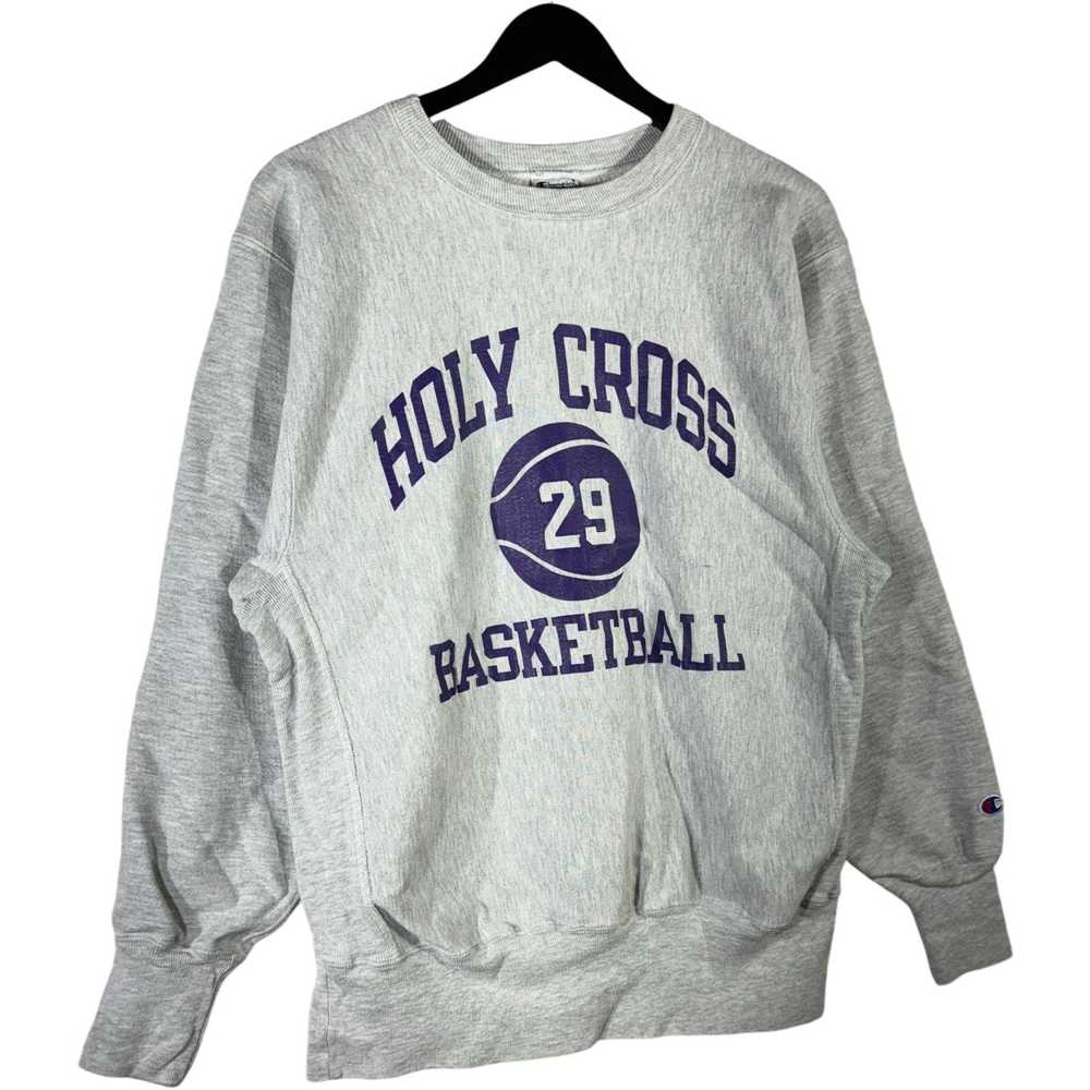 Champion Champion Holy Cross Basketball Pullover … - image 4