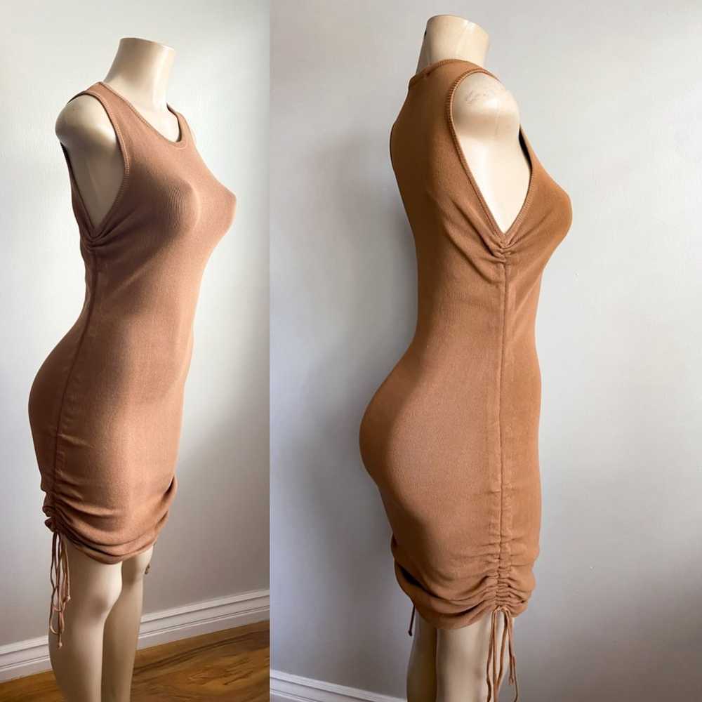 Lioness Mini Dress Camel Brown Cinched Sleeveless… - image 9