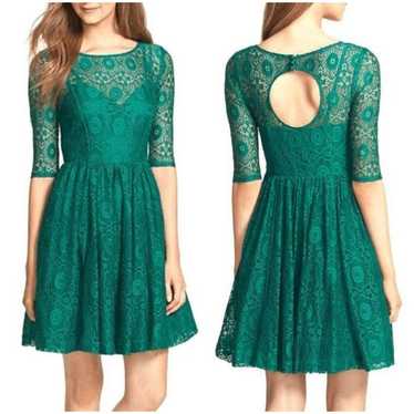 Plenty by Tracy Reese Estella Green Lace Fit & Fl… - image 1