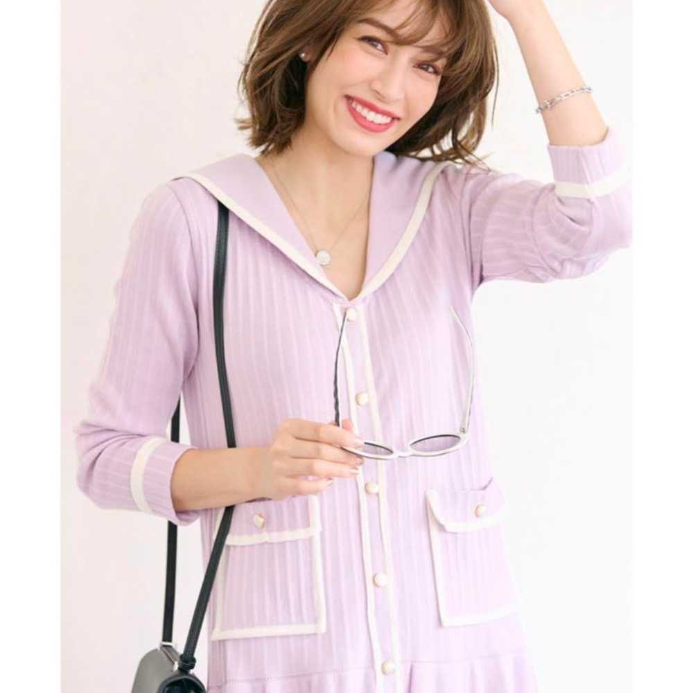 Chesty sailor knit one-piece dress. - image 1