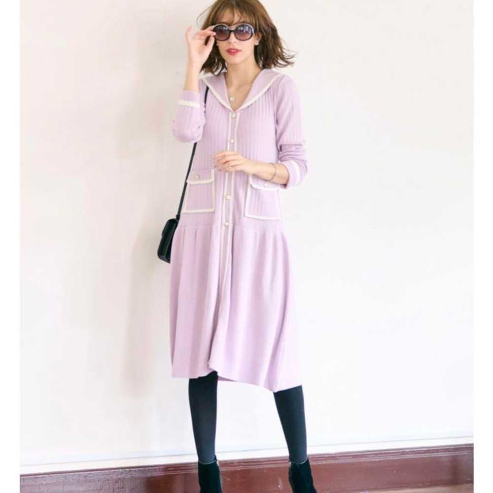 Chesty sailor knit one-piece dress. - image 2