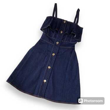 See By Chloe Denim Frill Dress Size S - image 1