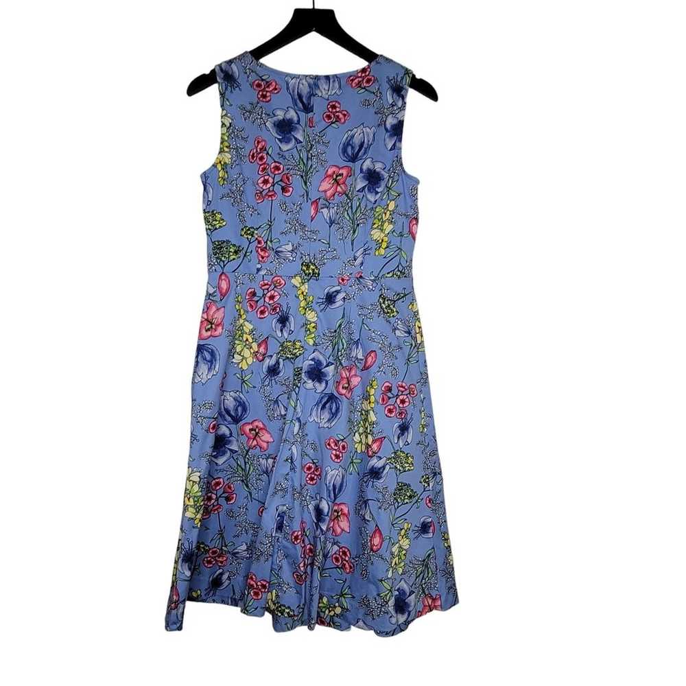 Talbots Floral Sleeveless Fit & Flare Dress Women… - image 2