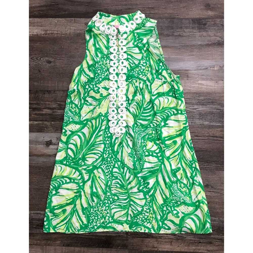 Lilly Pulitzer Jane Shift Dress Partial Zip Touca… - image 1