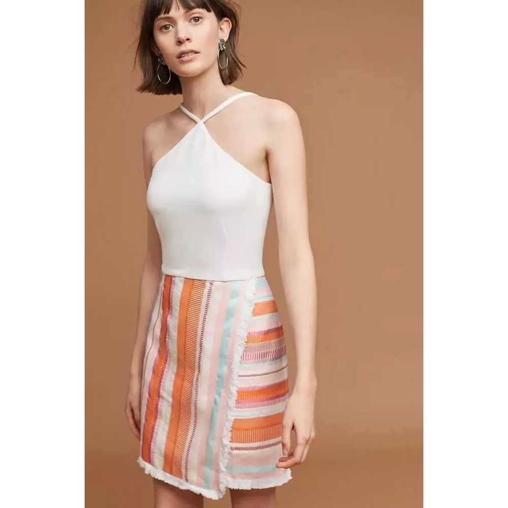 Anthropologie Hutch Kalyn Halter Top Striped Frin… - image 1