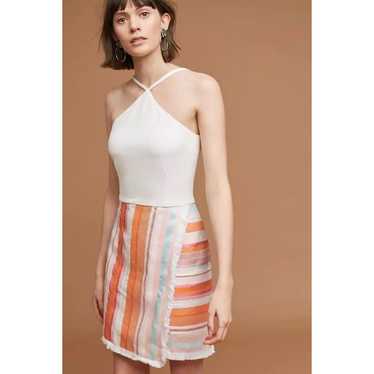 Anthropologie Hutch Kalyn Halter Top Striped Frin… - image 1