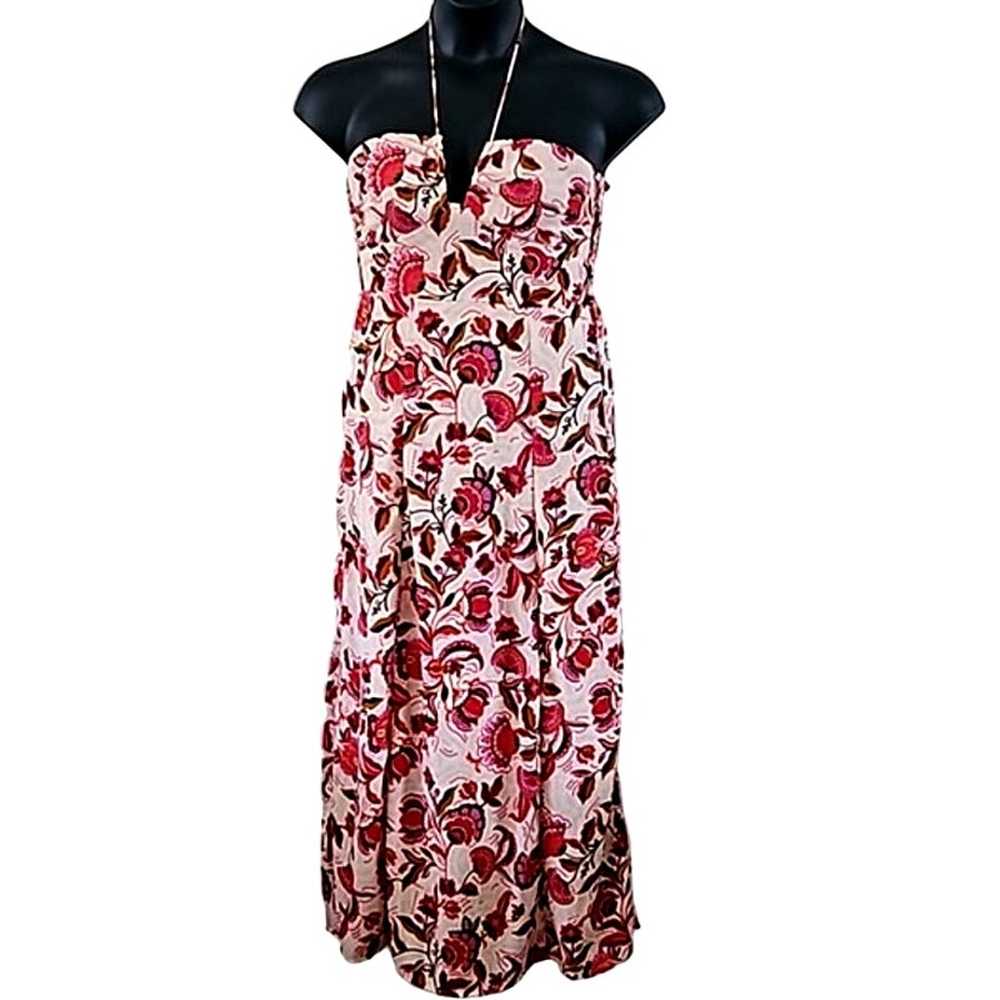 Sincerely Jules  Halter Floral Print Maxi Dress S… - image 1