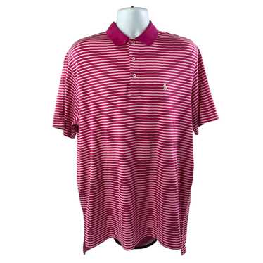 Ralph Lauren Classic Pink Striped Short Sleeve Haz