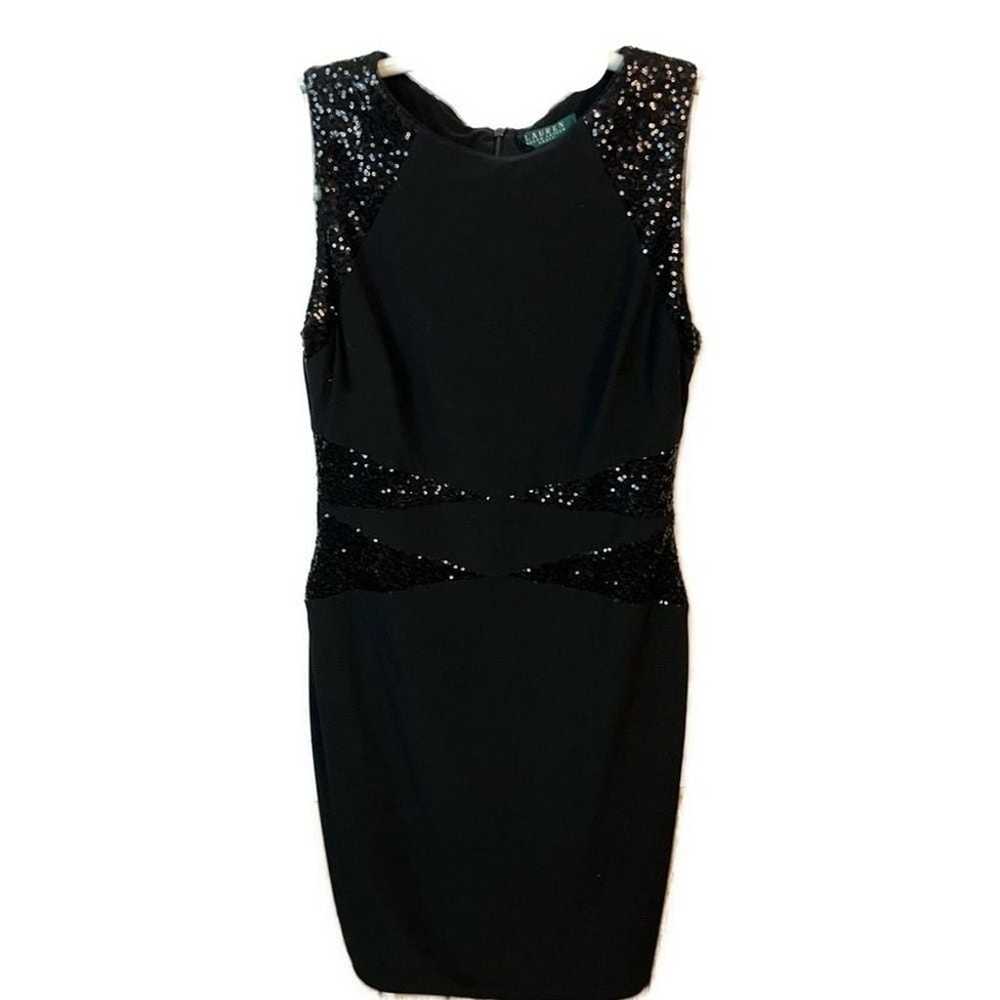 Lauren Ralph Lauren Women's Black Sequin Sheath C… - image 2