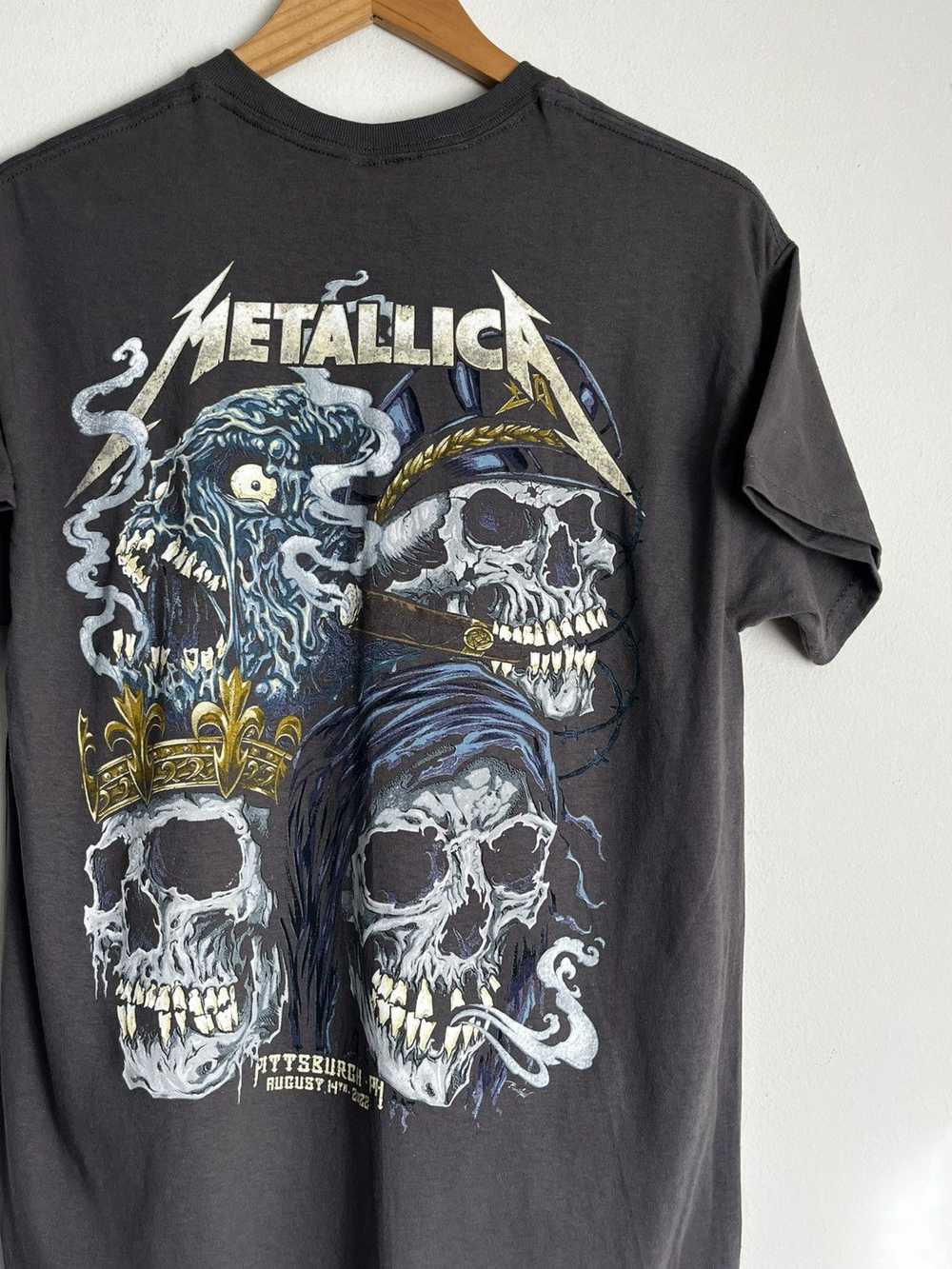 Band Tees × Metallica Metallica Pittsburgh 2022 C… - image 2