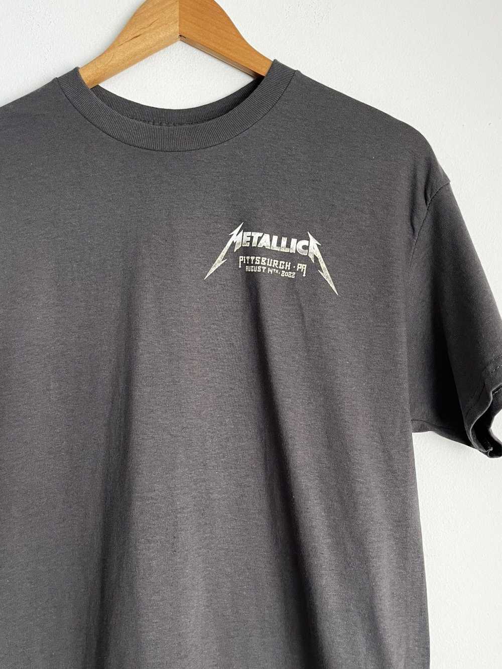 Band Tees × Metallica Metallica Pittsburgh 2022 C… - image 3