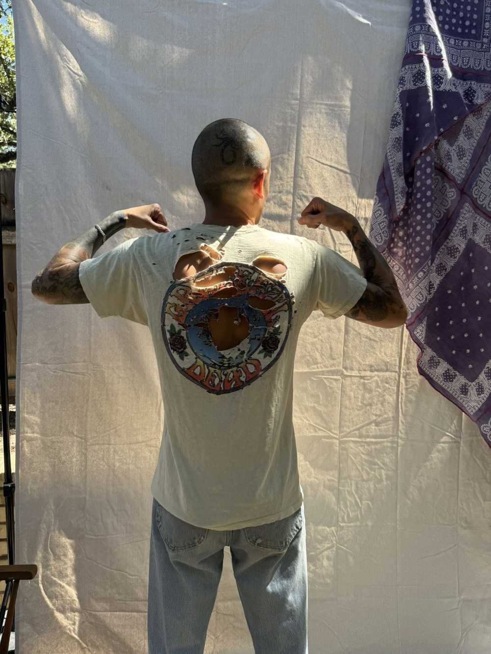 Grateful Dead × Vintage **DISTRESSED** 82’ Gratef… - image 3