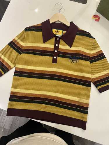 Gucci Gucci x adidas striped polo