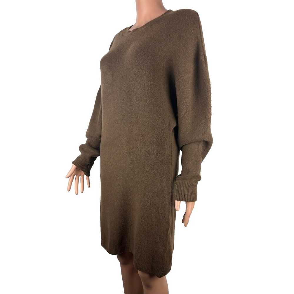 Zara Women's Voluminous Knit Rich Chocolate Color… - image 2