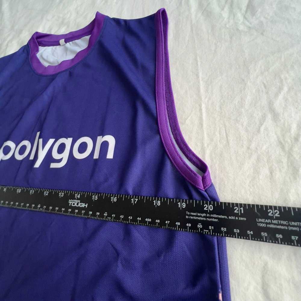 Designer RARE Polygon Crypto Tank Top Purple Clou… - image 4