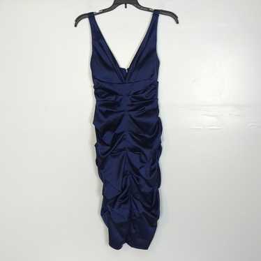 Xscape Satin Ruched Bodycon Dress - image 1