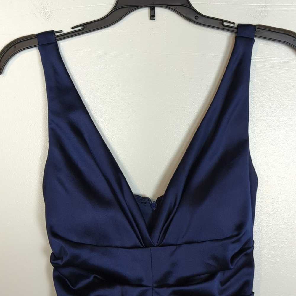 Xscape Satin Ruched Bodycon Dress - image 3