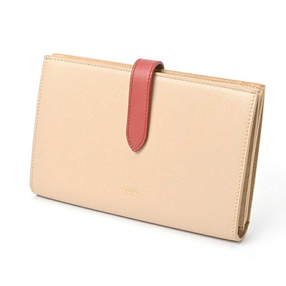 Celine CELINE Large Strap Wallet Long 10B63 Bicol… - image 1