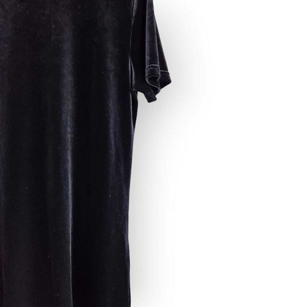 Vintage Hunt Club Black Velour Dress Black Velvet… - image 7