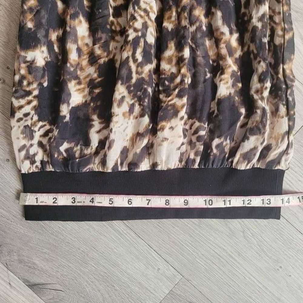 A17 Vintage y2k leopard print bubble hem dress sh… - image 9