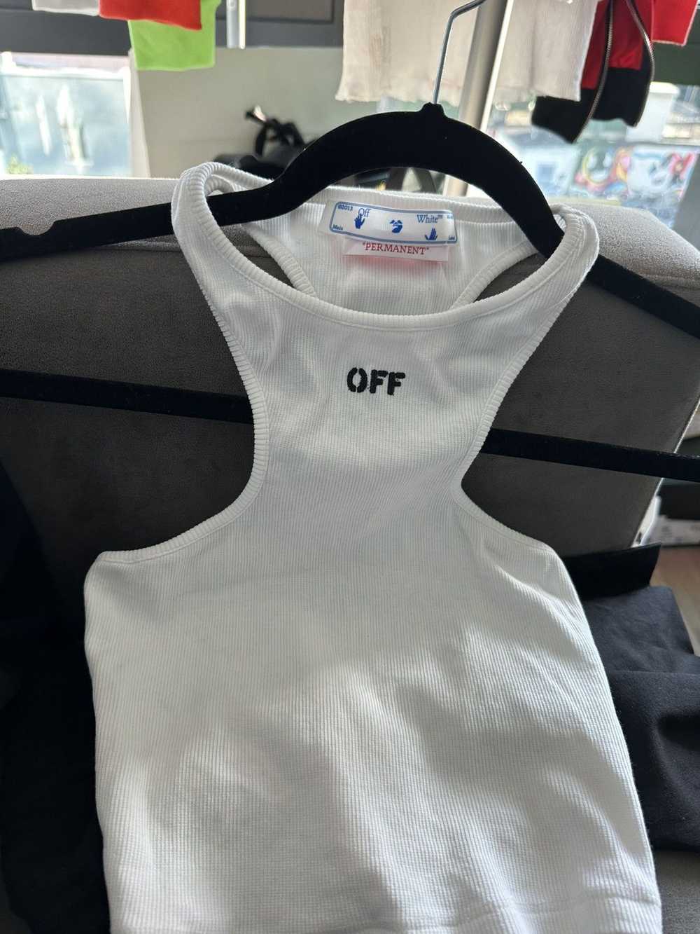 Off-White Off white Crop Tank Top - image 4