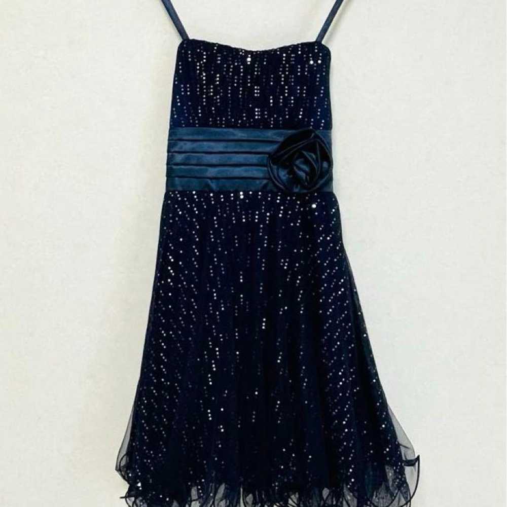 【POWDER SUGAR】Navy Bag Ribbon Party Dress - image 2