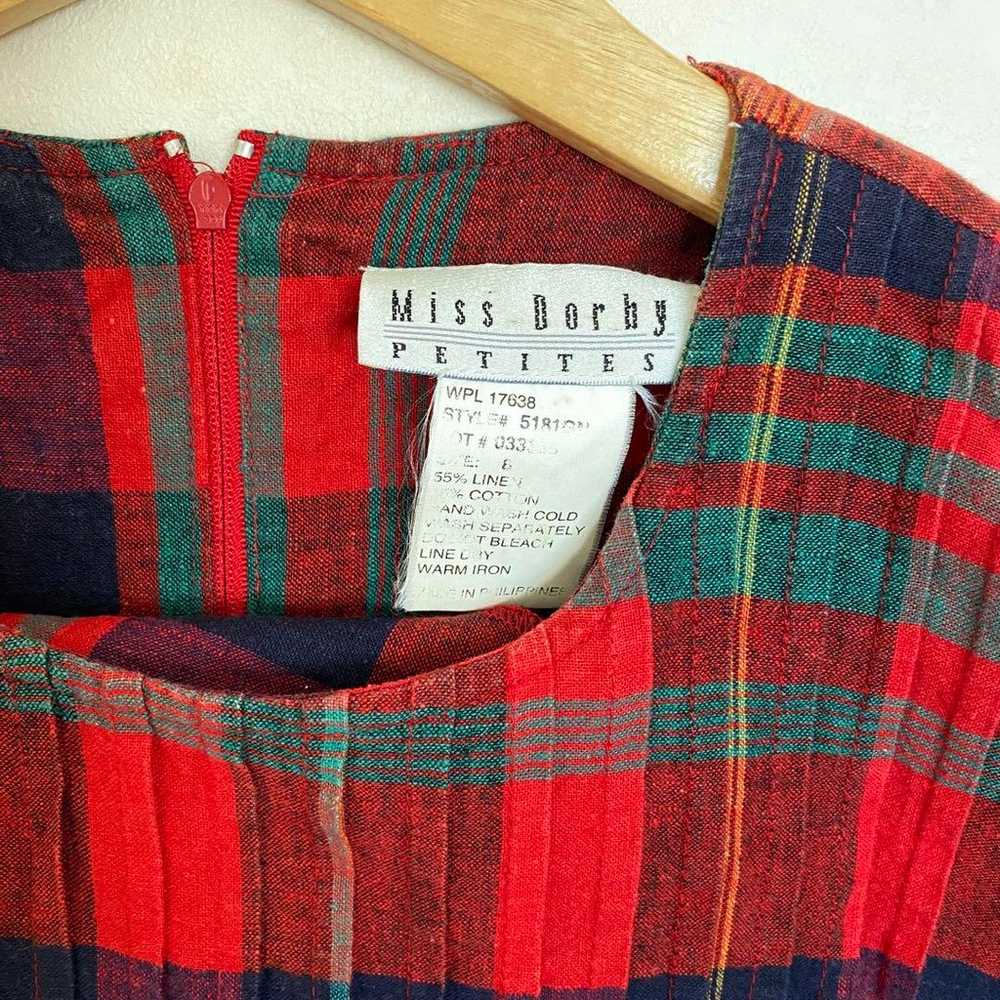 Vintage Miss Dorby Red Check One-Piece - image 2