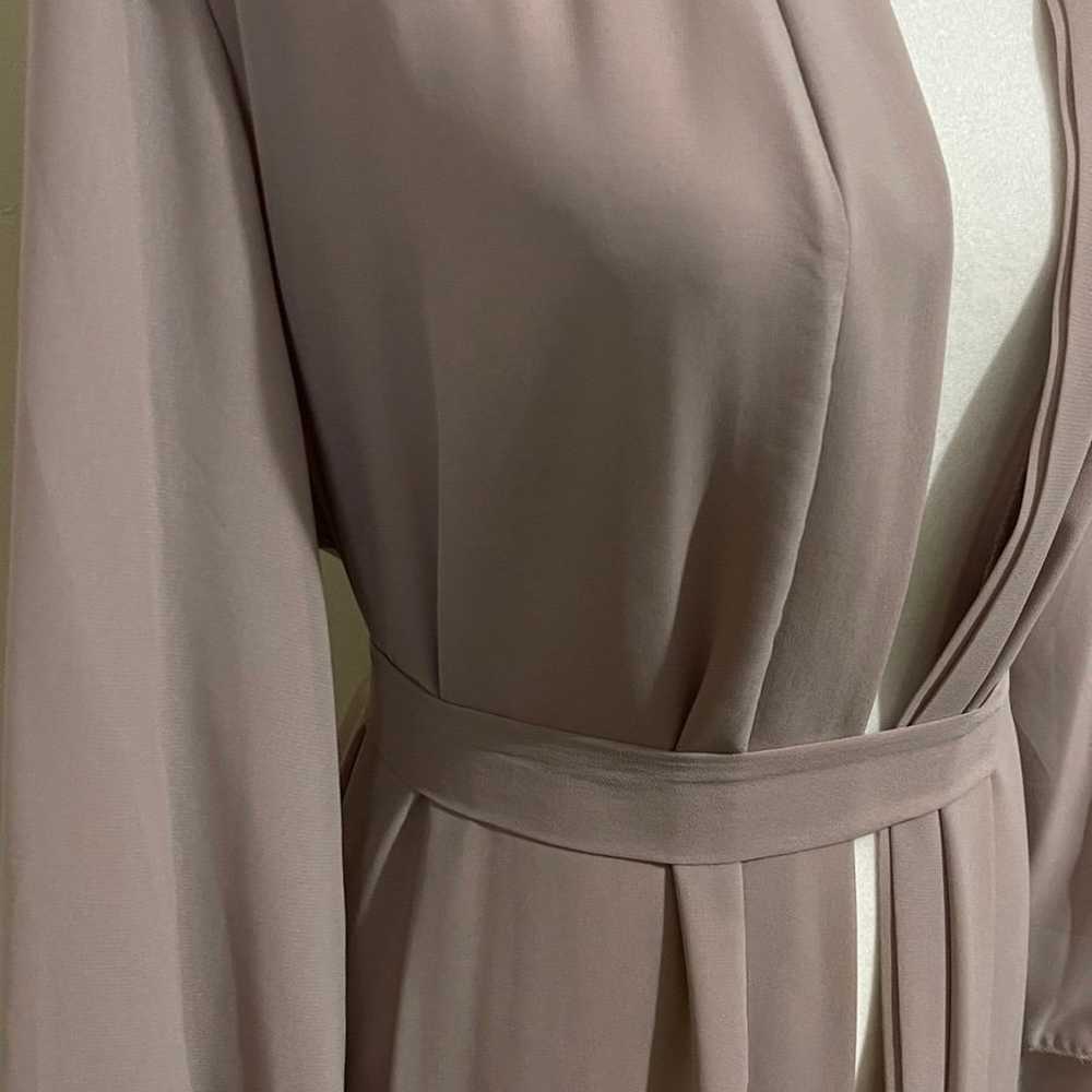 Lilac Open Chiffon 2 Layer Abaya - image 1