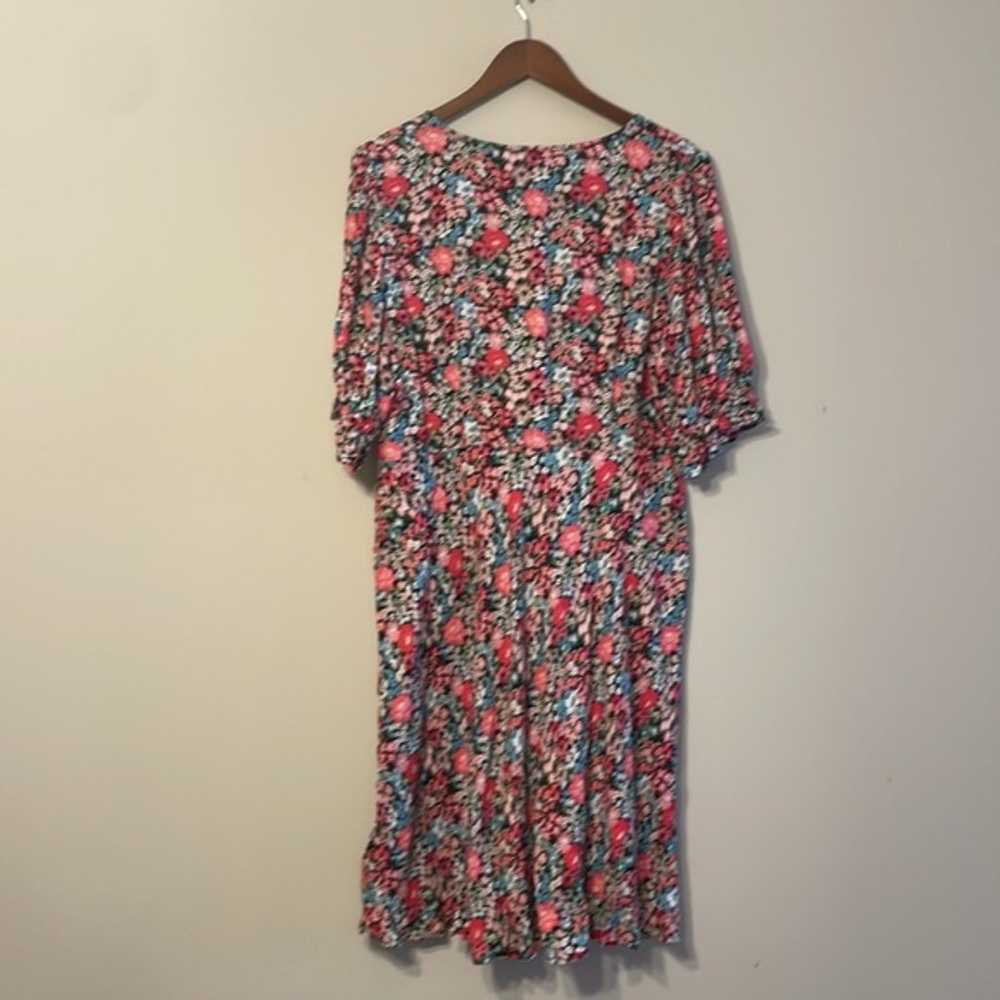 M&S X Ghost Floral V-Neck Mini Tea Dress Size 18 - image 12