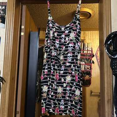 Hot Topic Stripes/Skulls Mini Dress - image 1