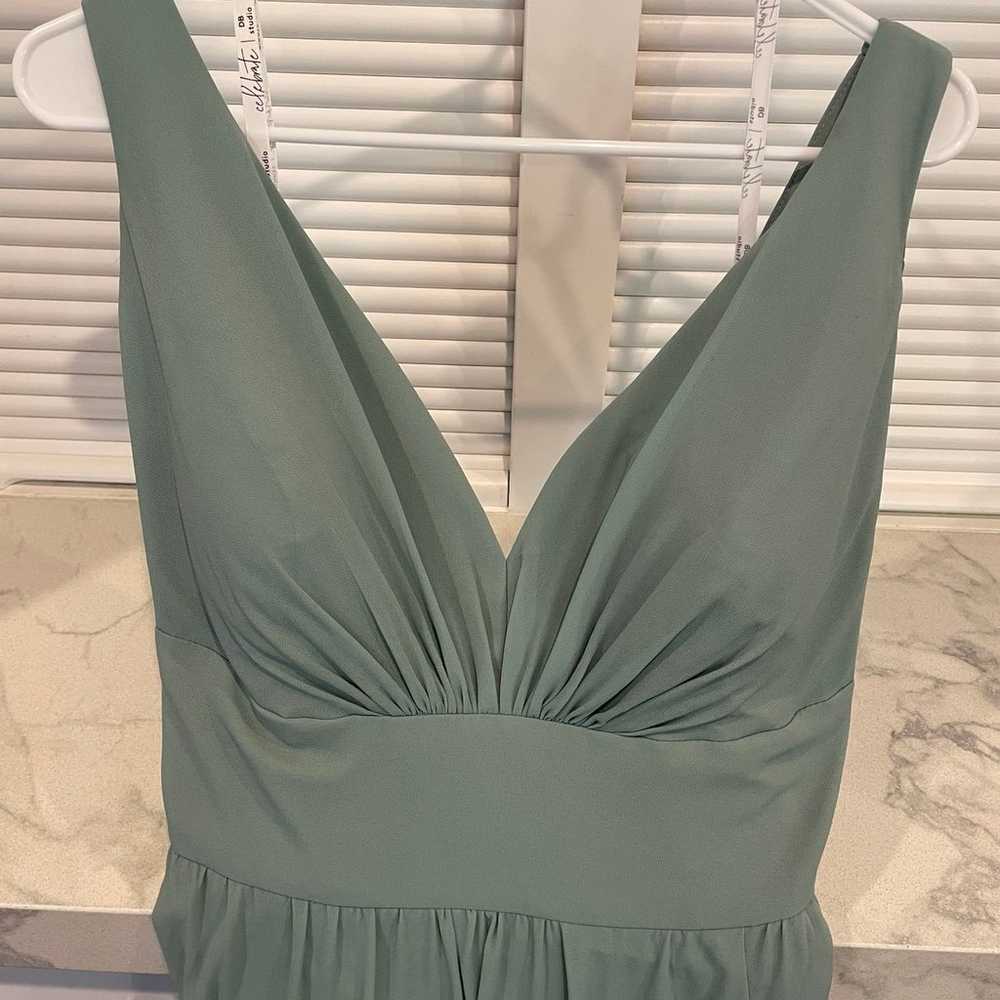 Sage Green Bridesmaid Dress - image 3