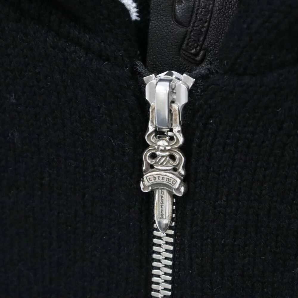 Chrome Hearts Chrome Hearts Cashmere Knit Zip Hoo… - image 5