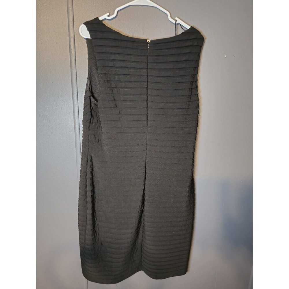 Black Adrianna Papell  Pleated Dress us\can16 - image 10