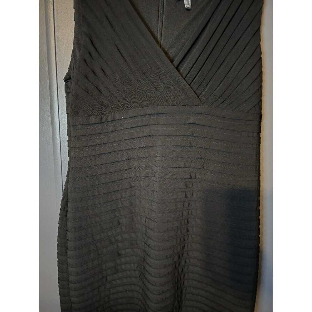 Black Adrianna Papell  Pleated Dress us\can16 - image 3