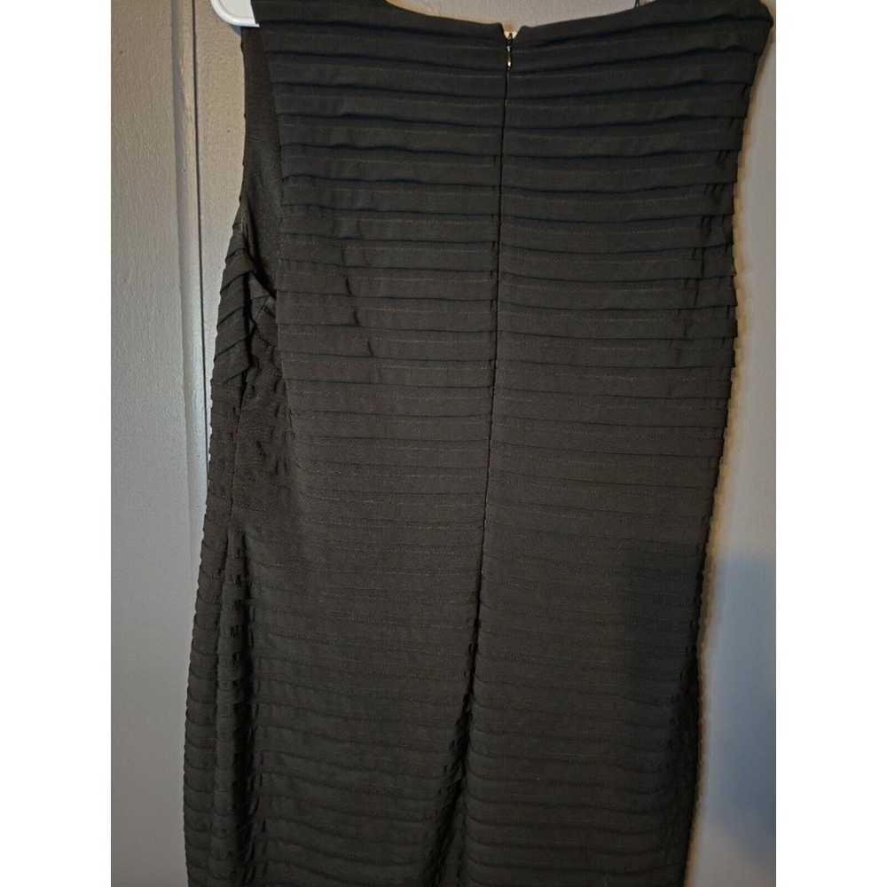 Black Adrianna Papell  Pleated Dress us\can16 - image 6