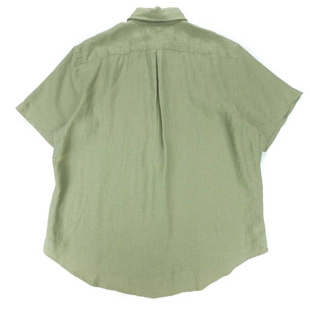 ALEX CRANE 100% Linen Ola Short Sleeve Button Dow… - image 2