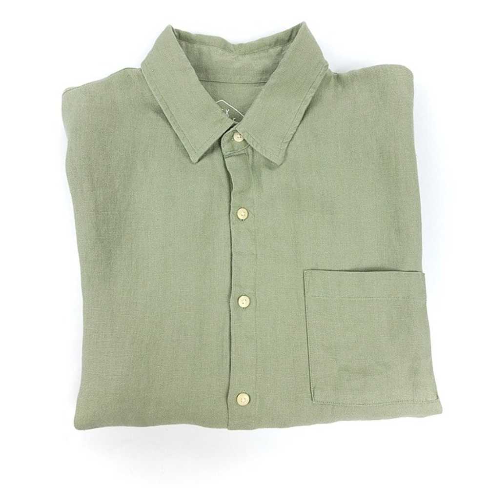 ALEX CRANE 100% Linen Ola Short Sleeve Button Dow… - image 4