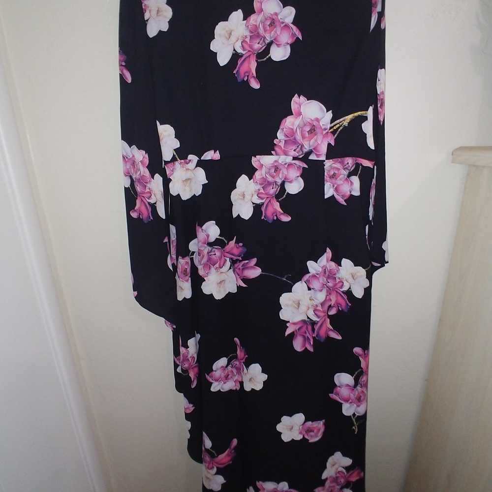 VENUS High Low Black Floral Maxi - image 2