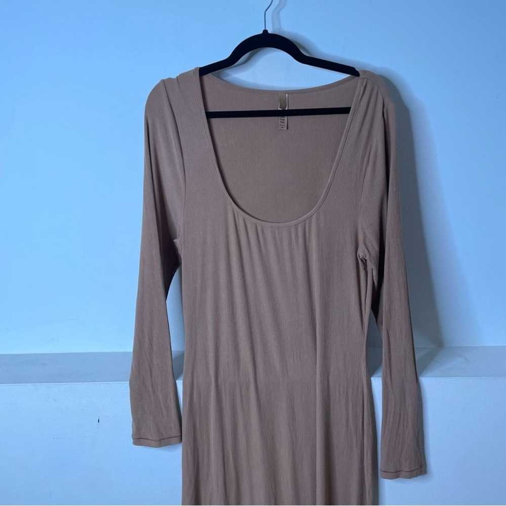 Skims Long Sleeve Soft Lounge Maxi Dress Size 2XL - image 3