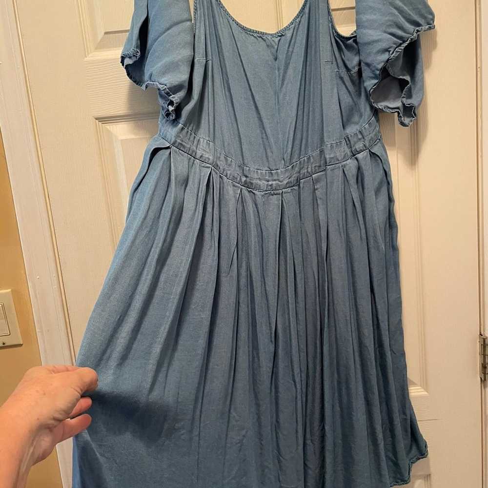 Plus size 22 eliqui Chambray swing dress - image 5