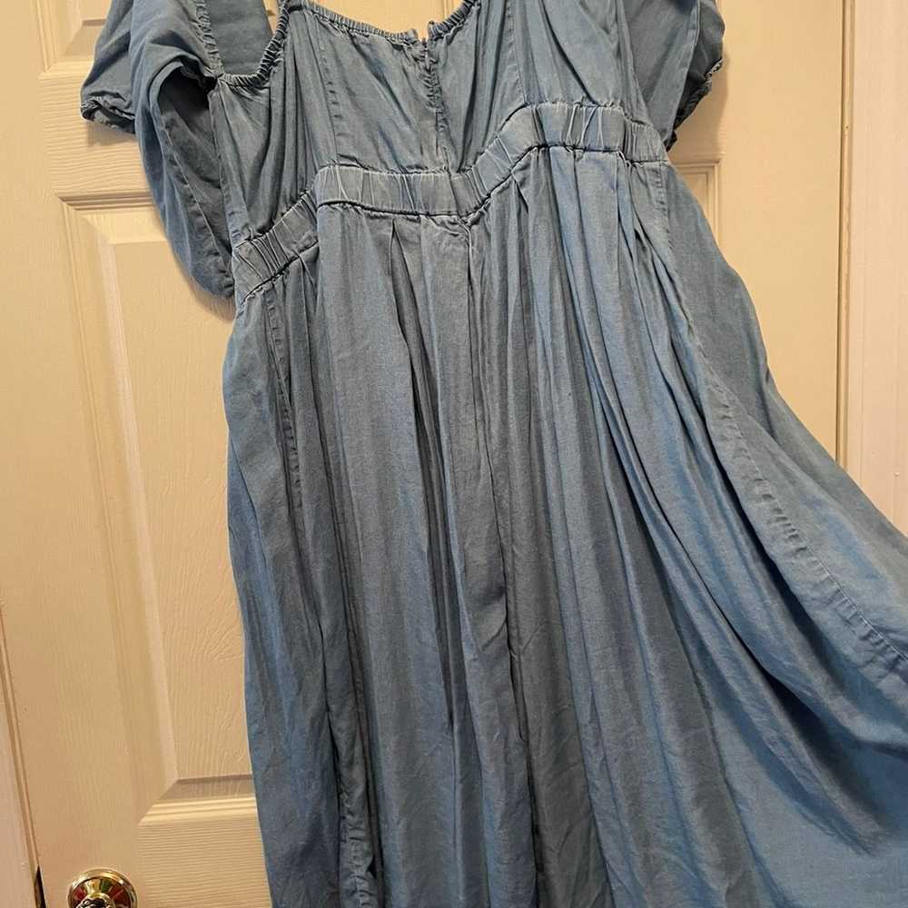 Plus size 22 eliqui Chambray swing dress - image 9