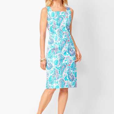 TALBOTS FRESCO PAISLEY SHEATH DRESS